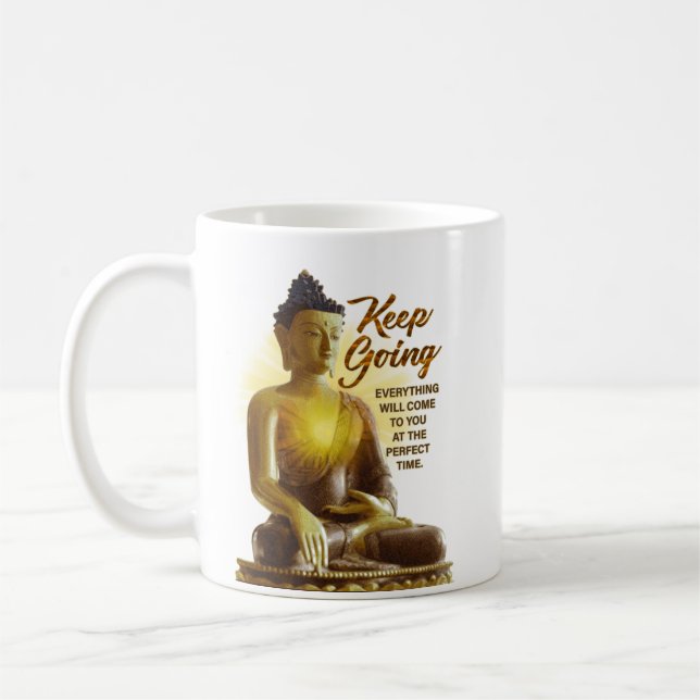 Mug Inspiration Bouddha Motivation Blanc (Gauche)