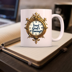 Mug Inspiration de la confiance chrétienne Le Timing d