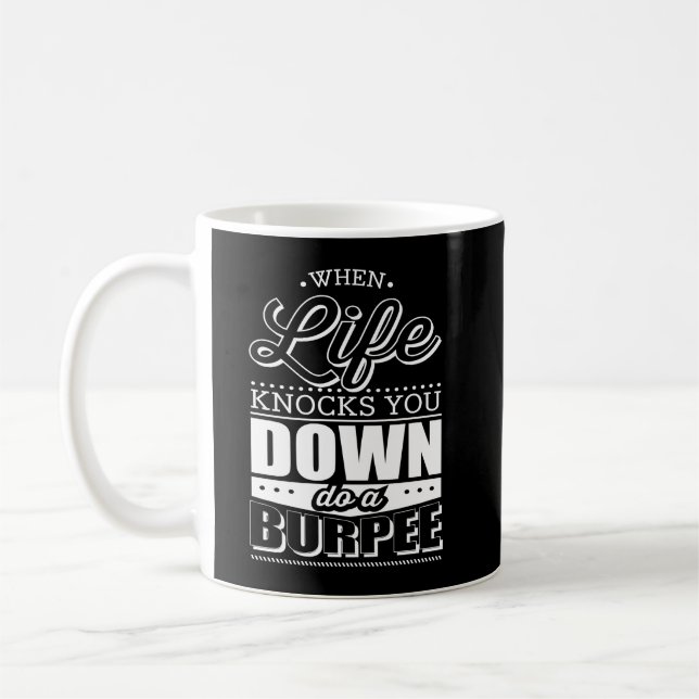 Mug Inspiration de séance d'entraînement de gymnase de (Gauche)