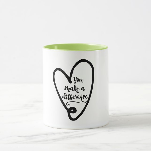 Mug Inspiration : Vous faites une différence (Centre)
