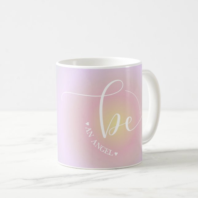 Mug Inspirational Citation Lavender Be An Angel Graphi (Devant droit)