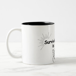 Mug Inspirationnel - "Survivre en silence est un a