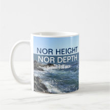 Inspirationnelle Bible Verse Waves of the Sea Blue