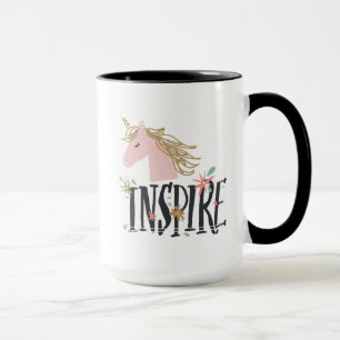 Mug Inspirez la licorne de crinière d'or de  