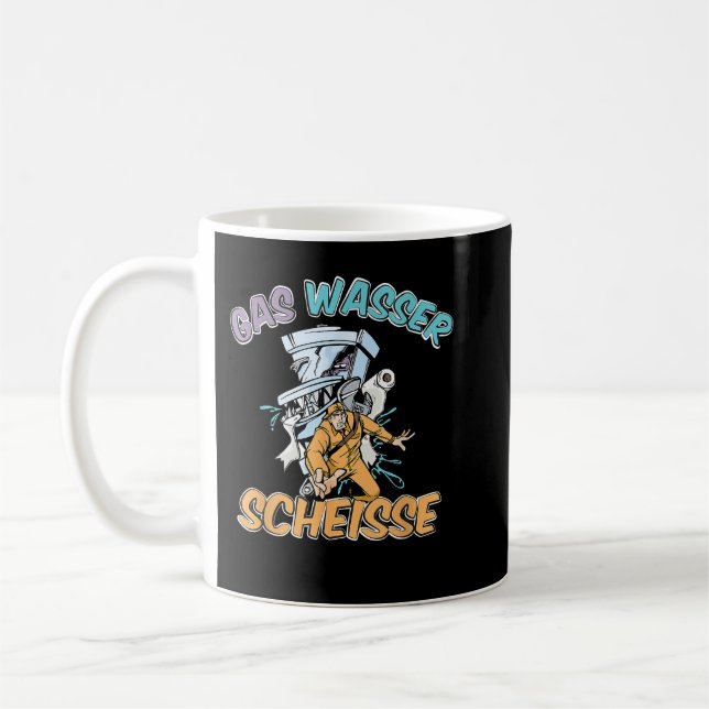 Mug Installation Chauffage de plombier Attache sanitai (Gauche)