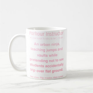 Mug Instructeur de Parkour Drôle