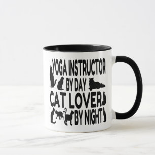 Mug Instructeur de Yoga Amoureux des chats