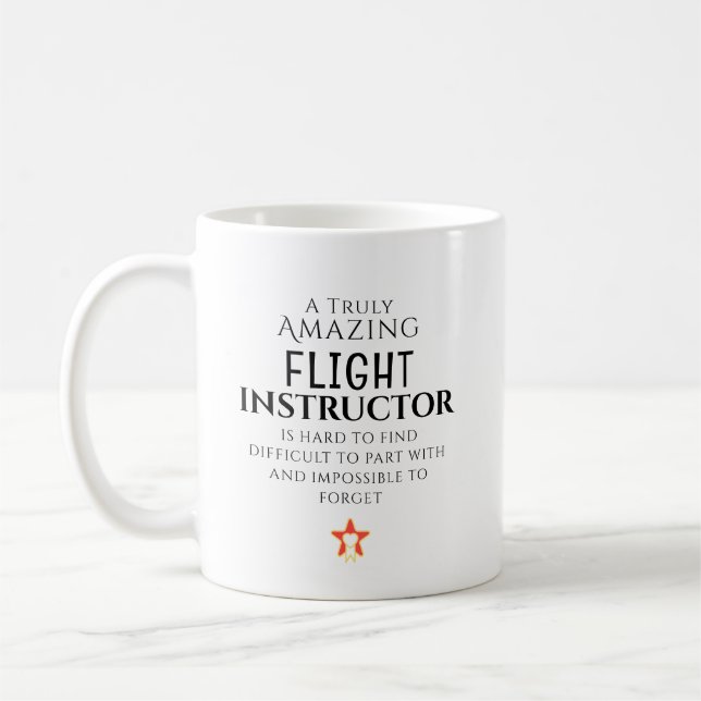 Mug Instructrice de vol incroyable difficile à trouver (Gauche)
