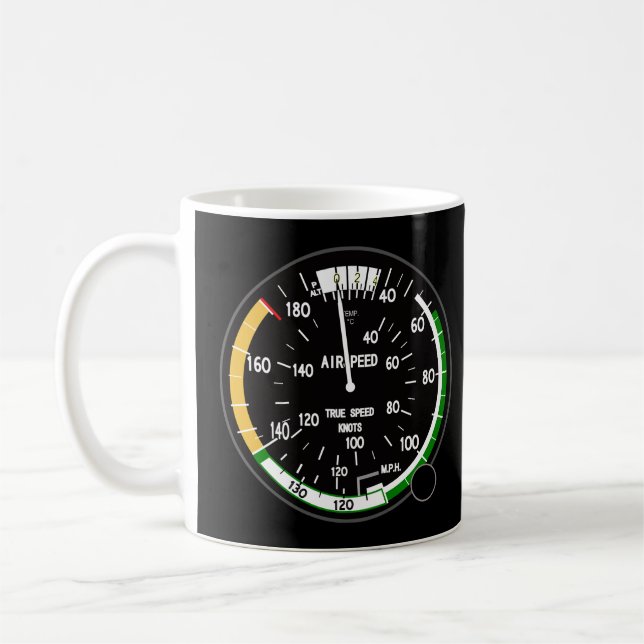 Mug Instrument de vol indicateur de vitesse de l'aéron (Gauche)
