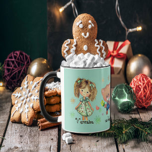Mug Insupportable Sweet Teddy Bear et une fille Turquo