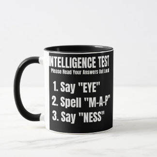 Mug Intelligence Test Say Eye Map Ness