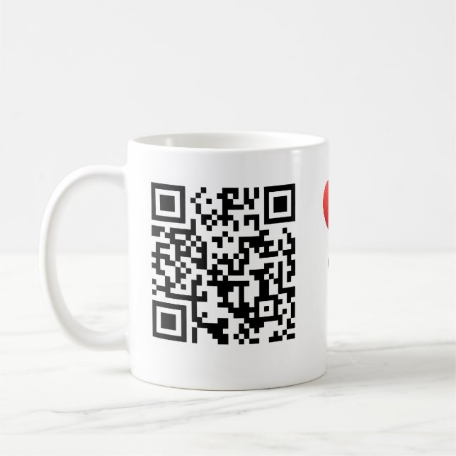Mug Interactive "My Love Story" QR CClassic Mug, 11 oz (Gauche)
