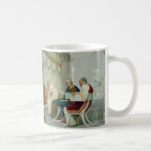 Mug Intérieur du bâtiment romain avec figures