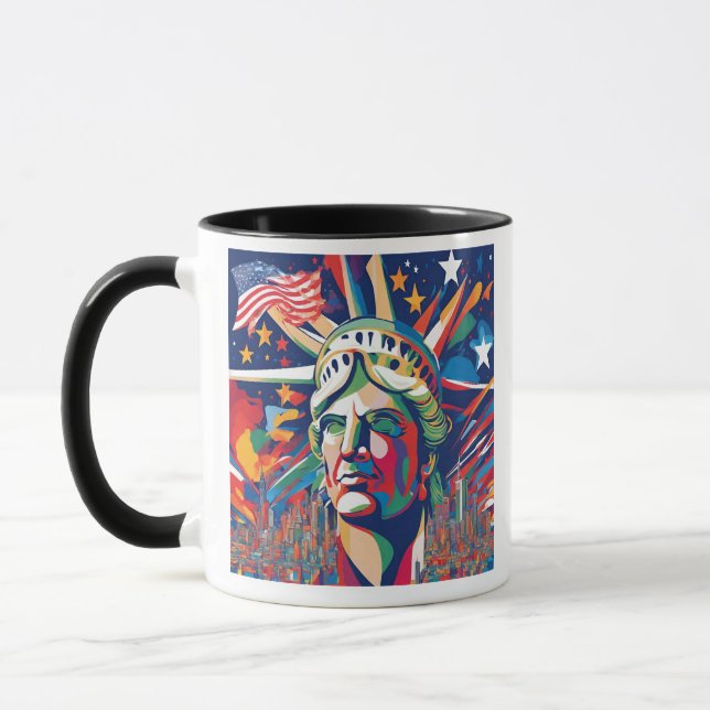Mug Interprétation artistique des États-Unis (Gauche)
