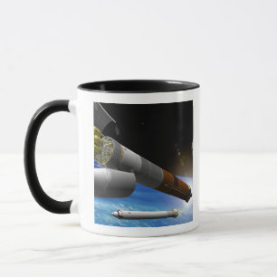 Mug Interprétation d'artiste d'une fusée grosse