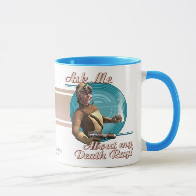 Mug Interrogez-moi au sujet de mon rayon de mort ! (Droite)