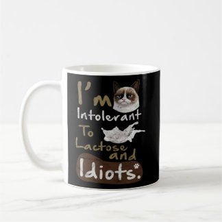 Mug Intolérant au lactose et Idiots Kitten Chat en col