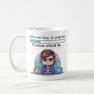 Mug Introduction en cours - Drôle Pixel Rétro
