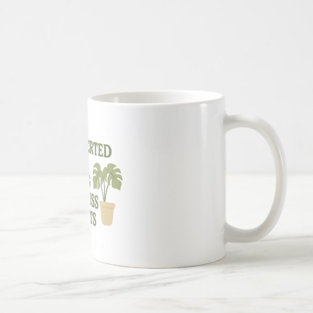 Mug Introverted, mais prêt à discuter des Plantes - Dr (Droite)