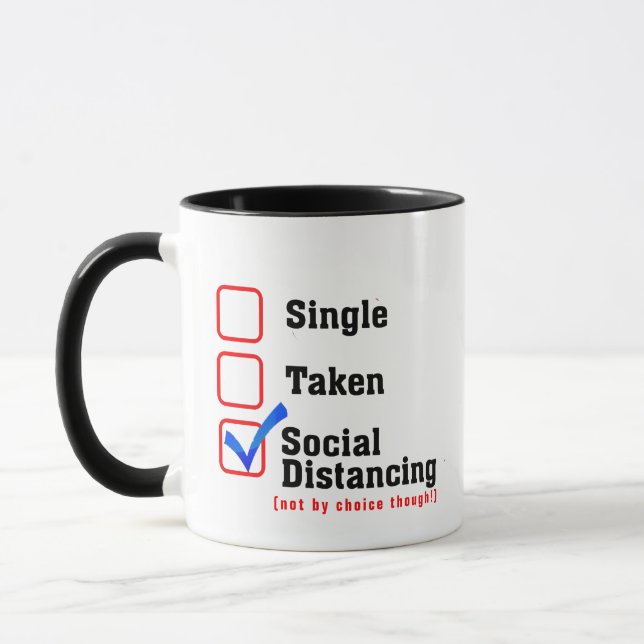 Mug Introvertir l'Humour de datation ; jeu d'état de r (Gauche)