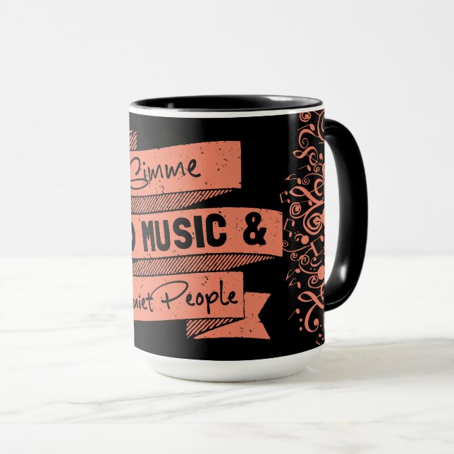 Mug Introvertir personnalité musique forte gens tranqu (Devant droit)