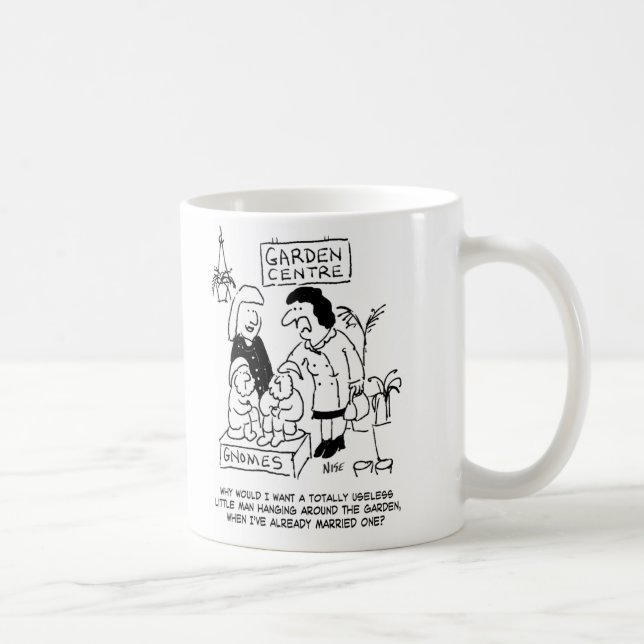 Mug Inutile Gnome dans le Jardin. Drôle (Droite)