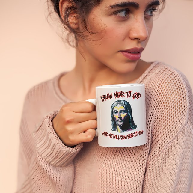 Mug Invitation divine : Dessiner près de Dieu (Créateur téléchargé)