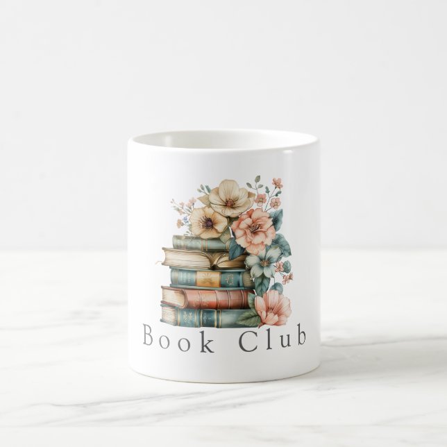 Mug Invitation Floral Book Club (Centre)