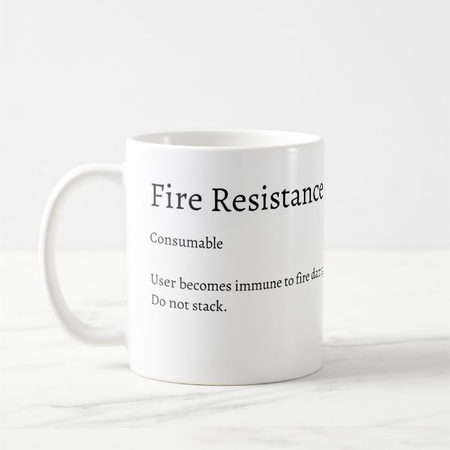 Mug Ire boug de potion de résistance (Gauche)