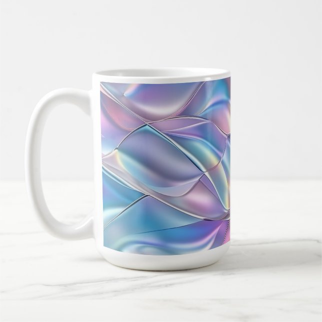 Mug Iridescente métallique 6 géométrique (Gauche)