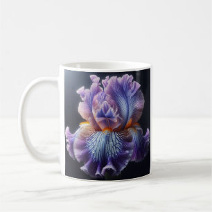 Mug Iris à plumes pures et bleues