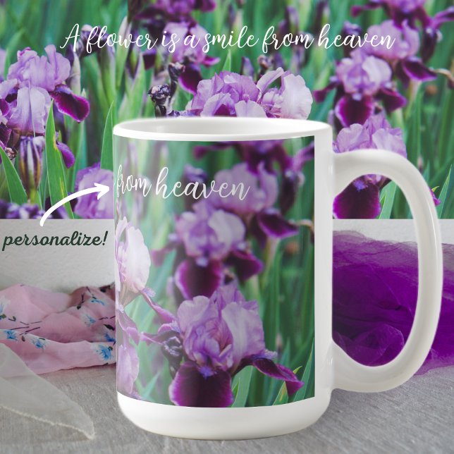 Mug Iris pourpres (Créateur téléchargé)