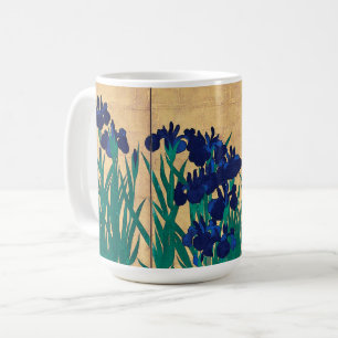 Mug Irises japonais (détail), Ogata Kōrin