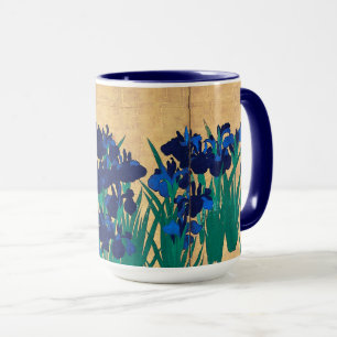 Mug Irises japonais (détail), Ogata Kōrin