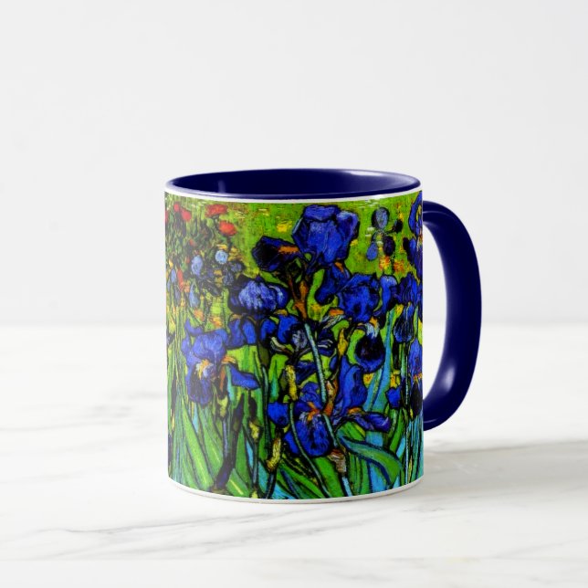 Mug Irises, le célèbre tableau floral de Van Gogh (Devant droit)