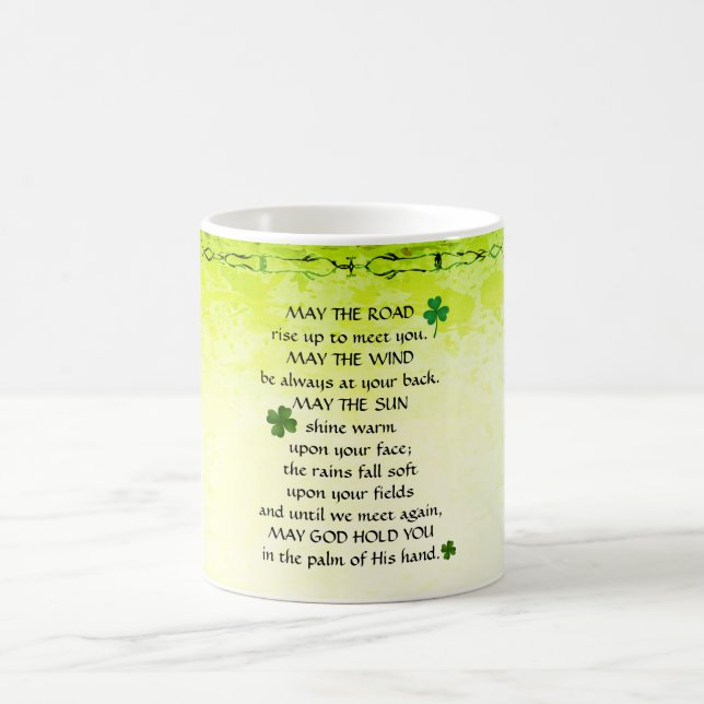 Mug Irish Blessing, que la route se lève pour vous ren (Centre)
