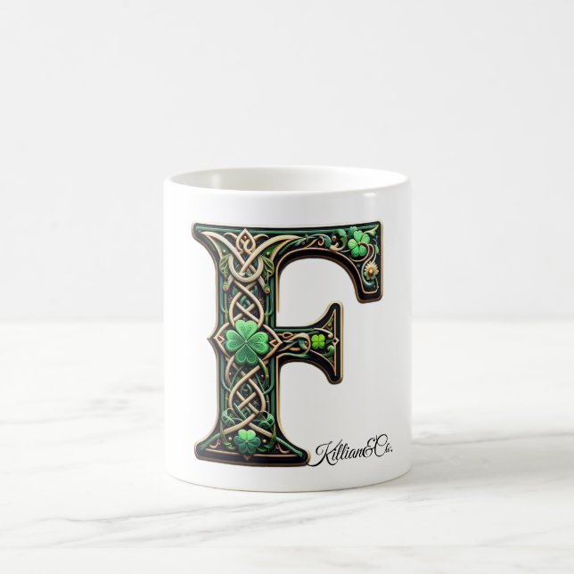 Mug Irish F Monogram Coffee Up (Centre)
