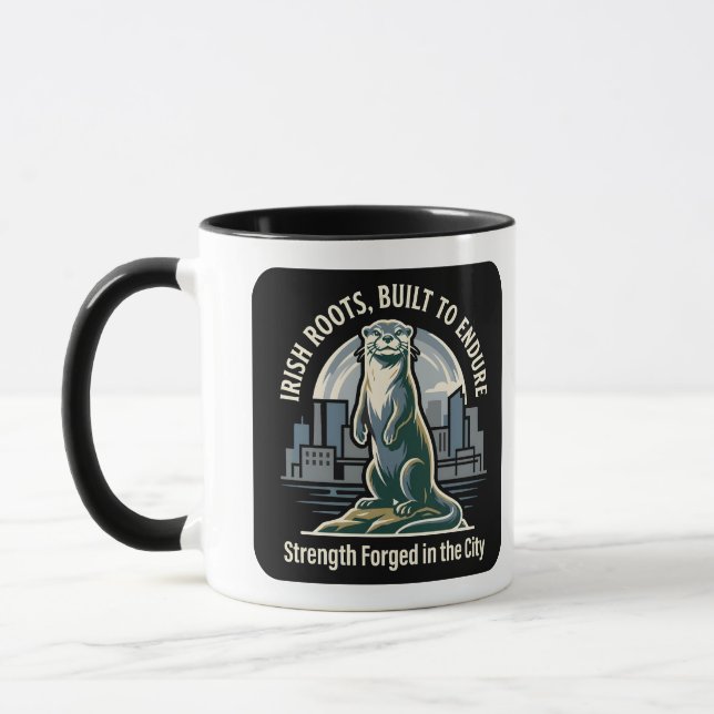 Mug Irish Roots Built to Endure Otter (Gauche)