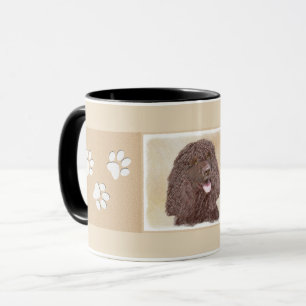 Mug Irish Water Spaniel Peinture - Original Dog Art