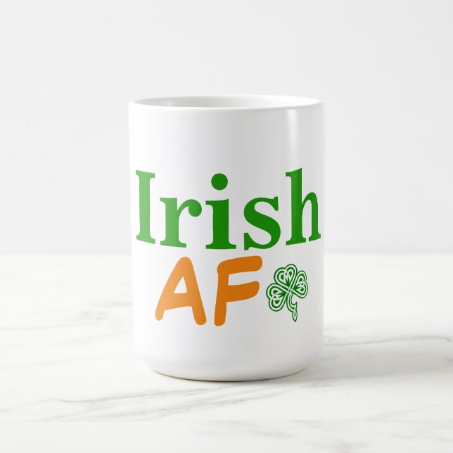 Mug Irlandais AF drôle (Centre)