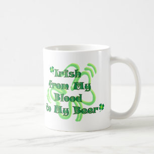 Mug Irlandais de sang à la bière
