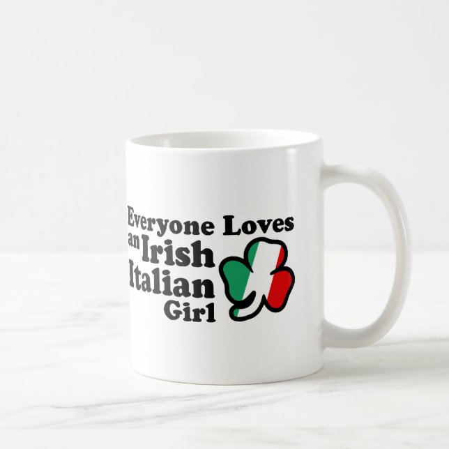 Mug Irlandaise italienne fille (Droite)
