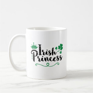 Mug Irlandaise Princesse femmes St Patrick's Day Scrip