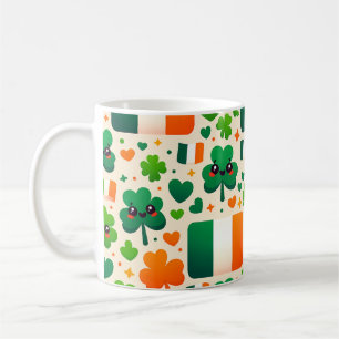 Mug Irlande Drapeau irlandais Shamrock Celtic Jour de 