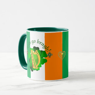 Mug Irlande pour toujours/Erin aller bragh/a terre/peu