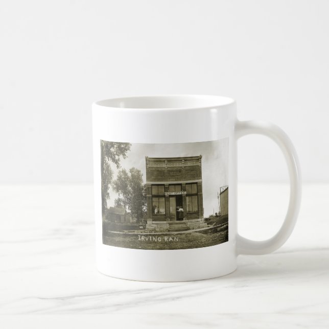 MUG IRVING KANSAS POST OFFICE PHOTO MARSHALL COUNT KS (Droite)