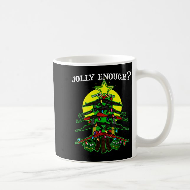Mug Is This Jolly Enough - Guns Christmas Tree Handgun (Droite)