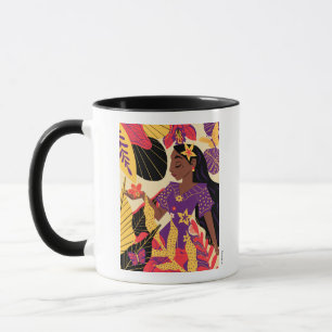 Mug Isabela d'Encanto   Graphique floral