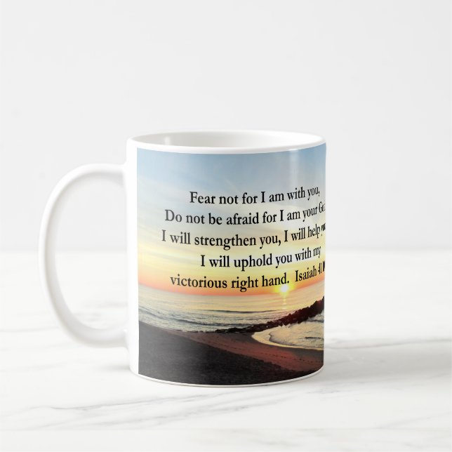 MUG ISAIAH PACIFIQUE 41:10 PHOTO DU LEVER (Gauche)