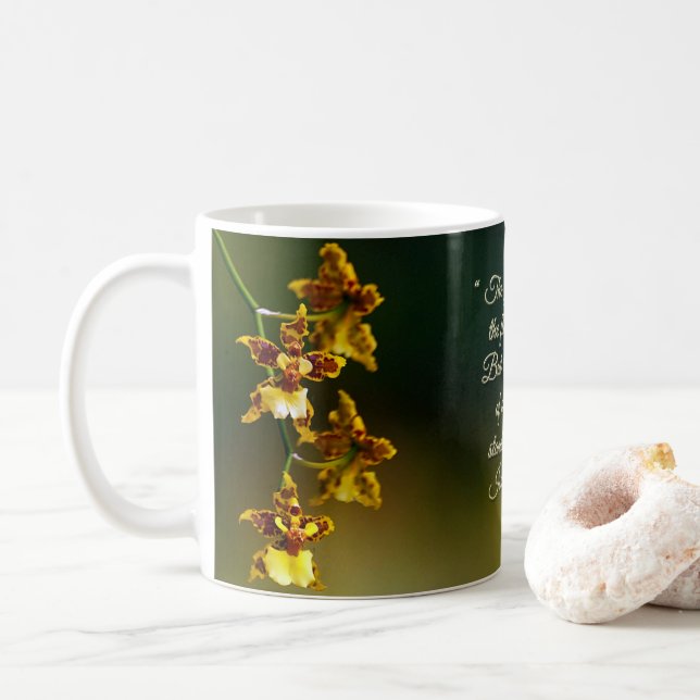 Mug Isaïe 40:8 Inspirationnel (Avec donut)